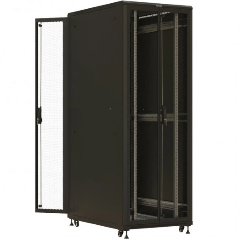 Серверный шкаф Hyperline напольный 19-дюймовый 47U 2277x800х1200 мм (ВхШхГ) TTBR-4782-DD-RAL9004