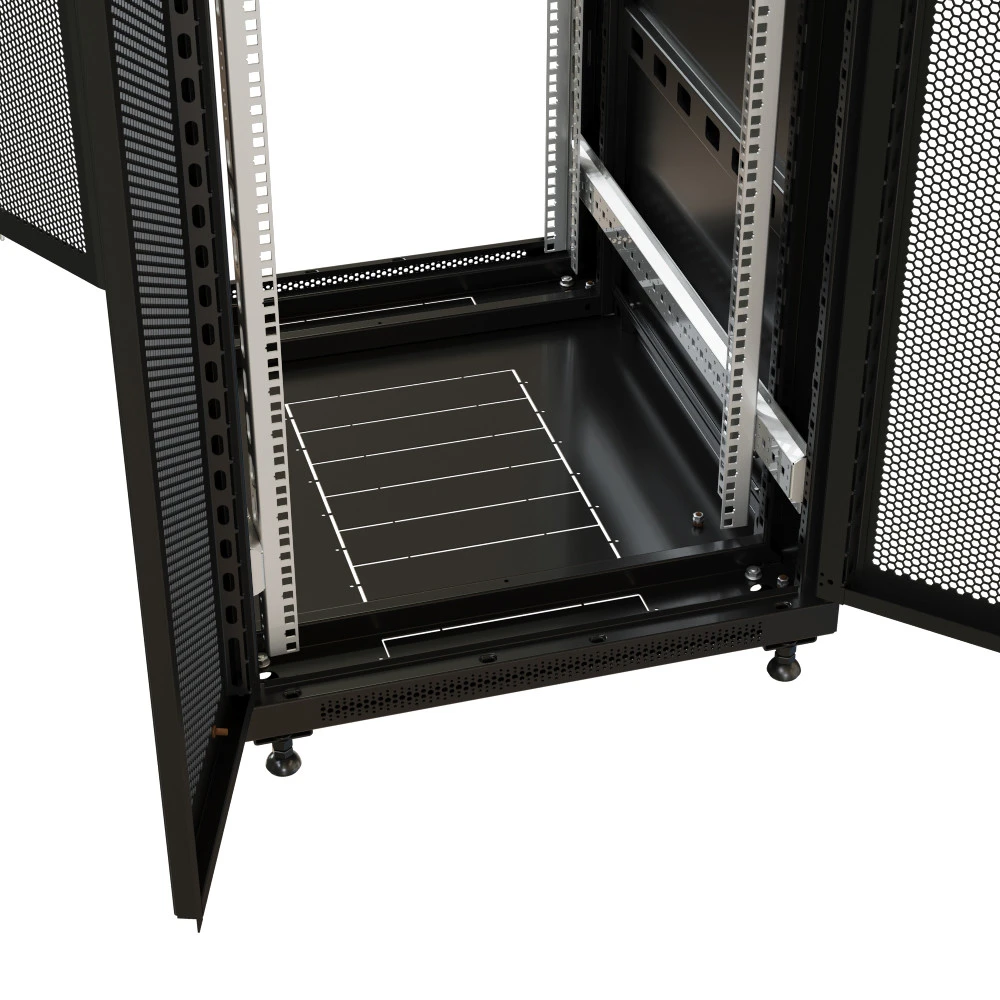 Серверный шкаф WRline напольный 19-дюймовый 32U 1610x600х1000 мм WR-TT-3261-DD-RAL9004