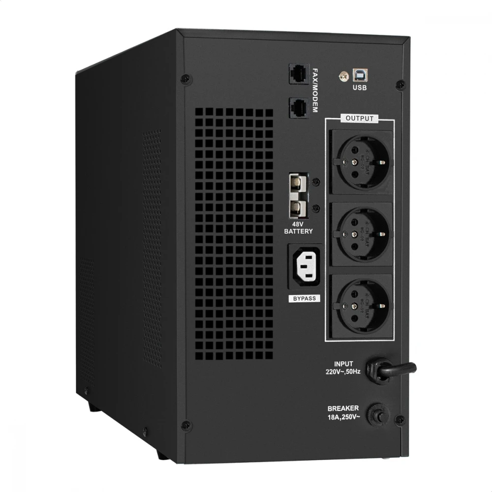 Источник бесперебойного питания ExeGate EX295990RUS + батарея 65Aч EX282980RUS 4шт EX296867RUS 3000 ВА, 2400 Вт