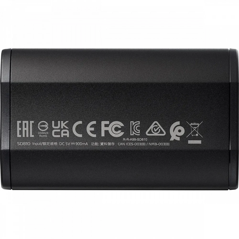 Внешние накопители ADATA SD810 SD810-1000G-CBK 1 ТБ, Разъём USB Type-C