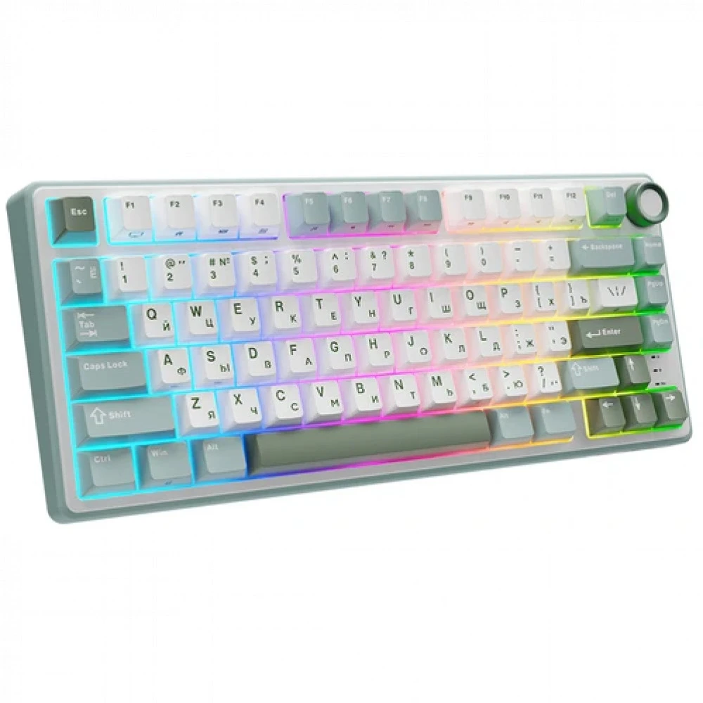Клавиатура Royal Kludge R75 Sky Cyan (Silver Switch) 6935280823916 Проводная, USB