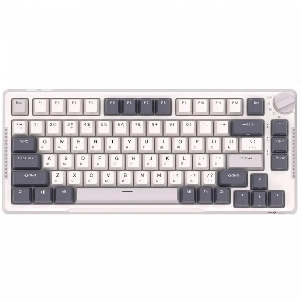 Клавиатура Royal Kludge RKH81 White Night (Sky Cyan Switch) 6935280824104 Беспроводная, Bluetooth