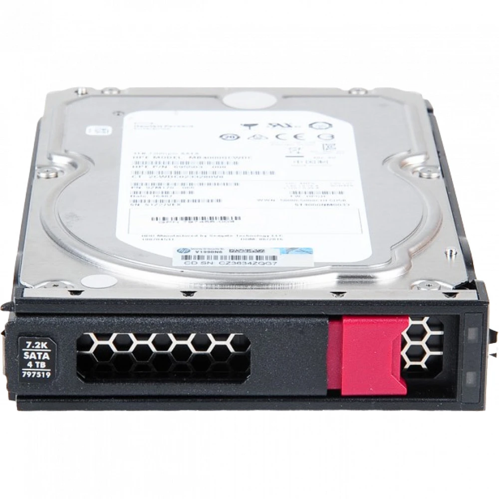 Серверный жесткий диск HPE 4 ТБ 797265-B21 HDD, 3,5 LFF, 4 ТБ, SATA