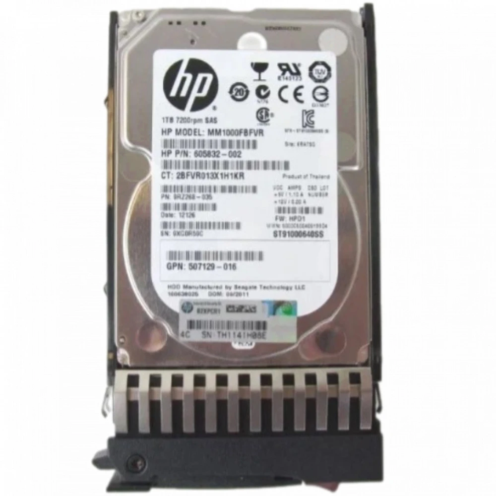 Серверный жесткий диск HPE 1 ТБ QK764A HDD, 2,5 SFF, 1 ТБ, SAS