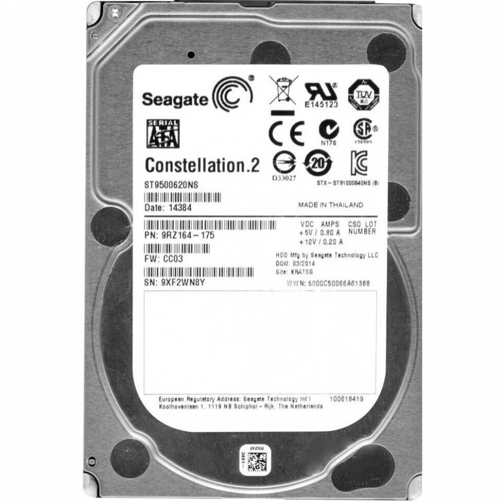 Серверный жесткий диск Seagate Constellation.2 ST9500620NS HDD, 2,5 SFF, 500 ГБ, SATA