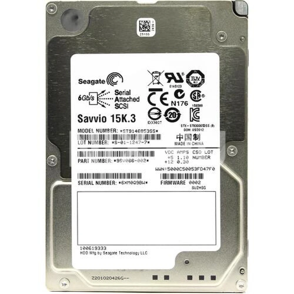 Серверный жесткий диск Seagate Savvio ST9146853SS HDD, 2,5 SFF, 146 ГБ, SAS