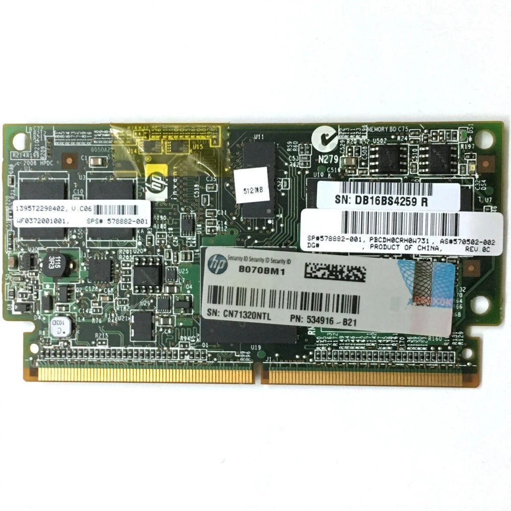 Опция для системы хранения данных СХД HPE 512MB Flash Backed Write Cache 570502-002 Кэш модуль