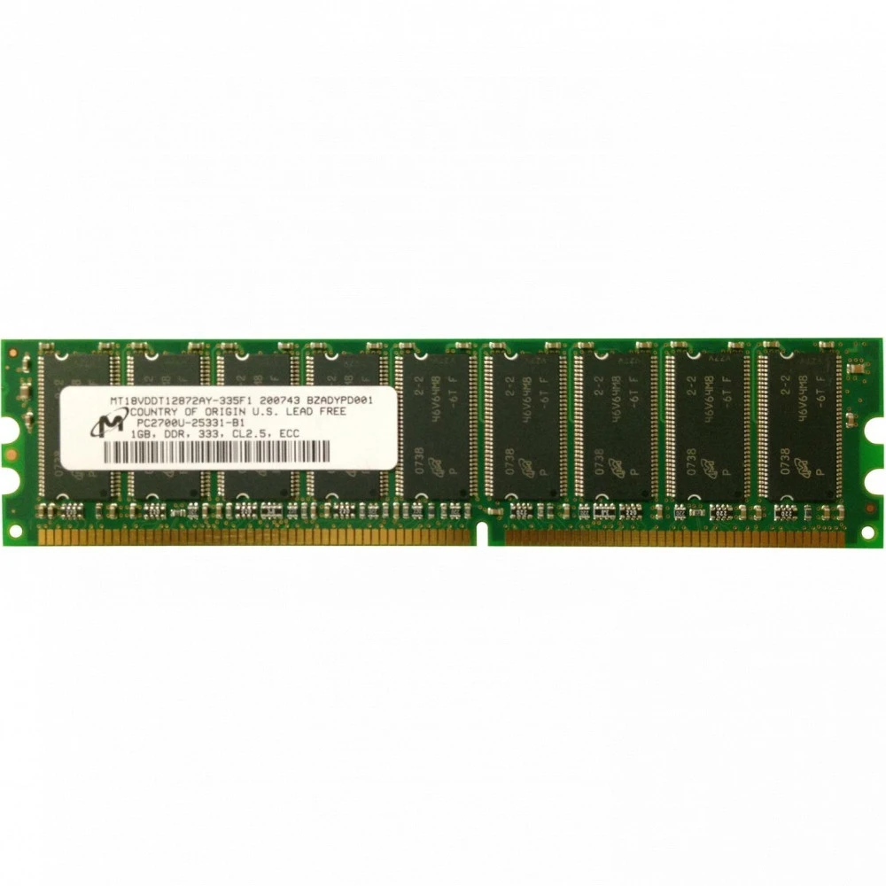 Серверная оперативная память ОЗУ Micron 1 ГБ MT18VDDT12872AY-335F1 1 ГБ, DDR3