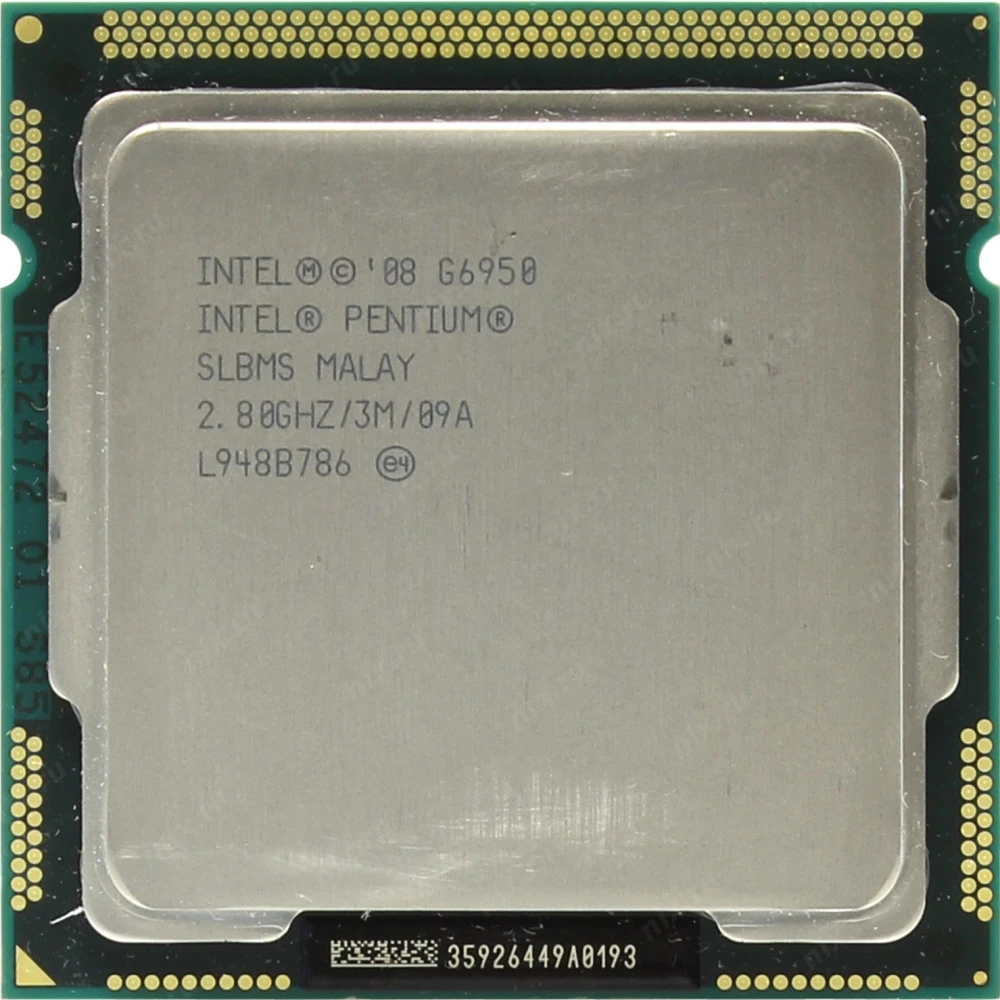 Процессор Intel Pentium G6950 BX80616G6950-REF 2.8 ГГц, 3 МБ, OEM