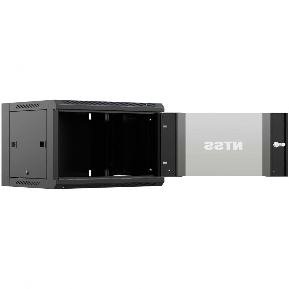 Серверный шкаф NTSS настенный 9U 570x450мм NTSS-W9U6045GS-BL