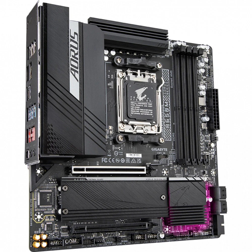 Материнская плата Gigabyte B650M AORUS ELITE Micro-ATX, AMD AM5
