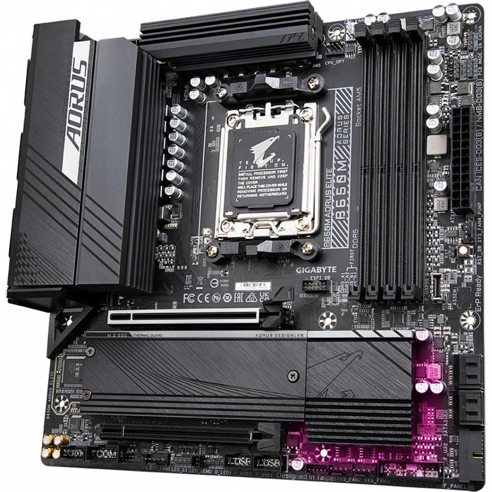 Материнская плата Gigabyte B650M AORUS ELITE Micro-ATX, AMD AM5