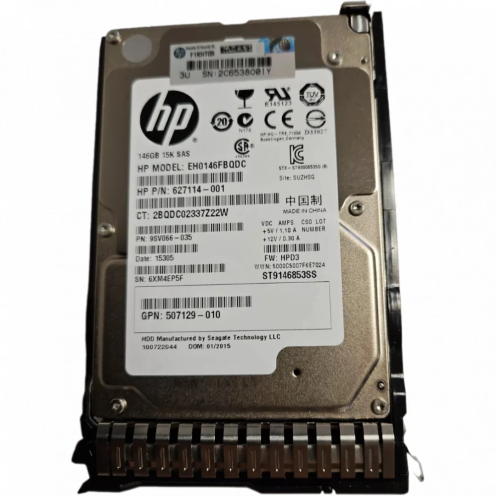 Серверный жесткий диск HPE 146GB 15K 6G SAS SFF E2D54A HDD, 2,5 SFF, 146 ГБ, SAS