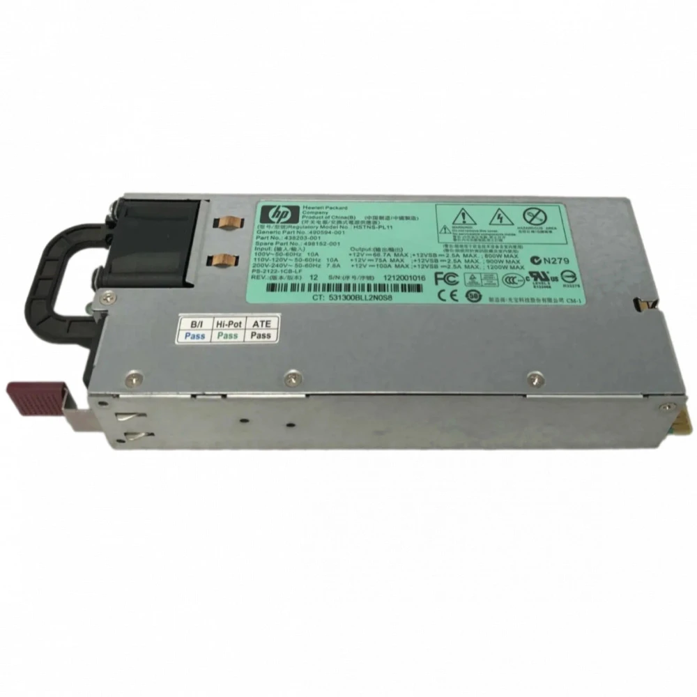 Серверный блок питания HPE 1200W Common Slot Silver Hot Plug 500172-B21 ATX, 1200 Вт