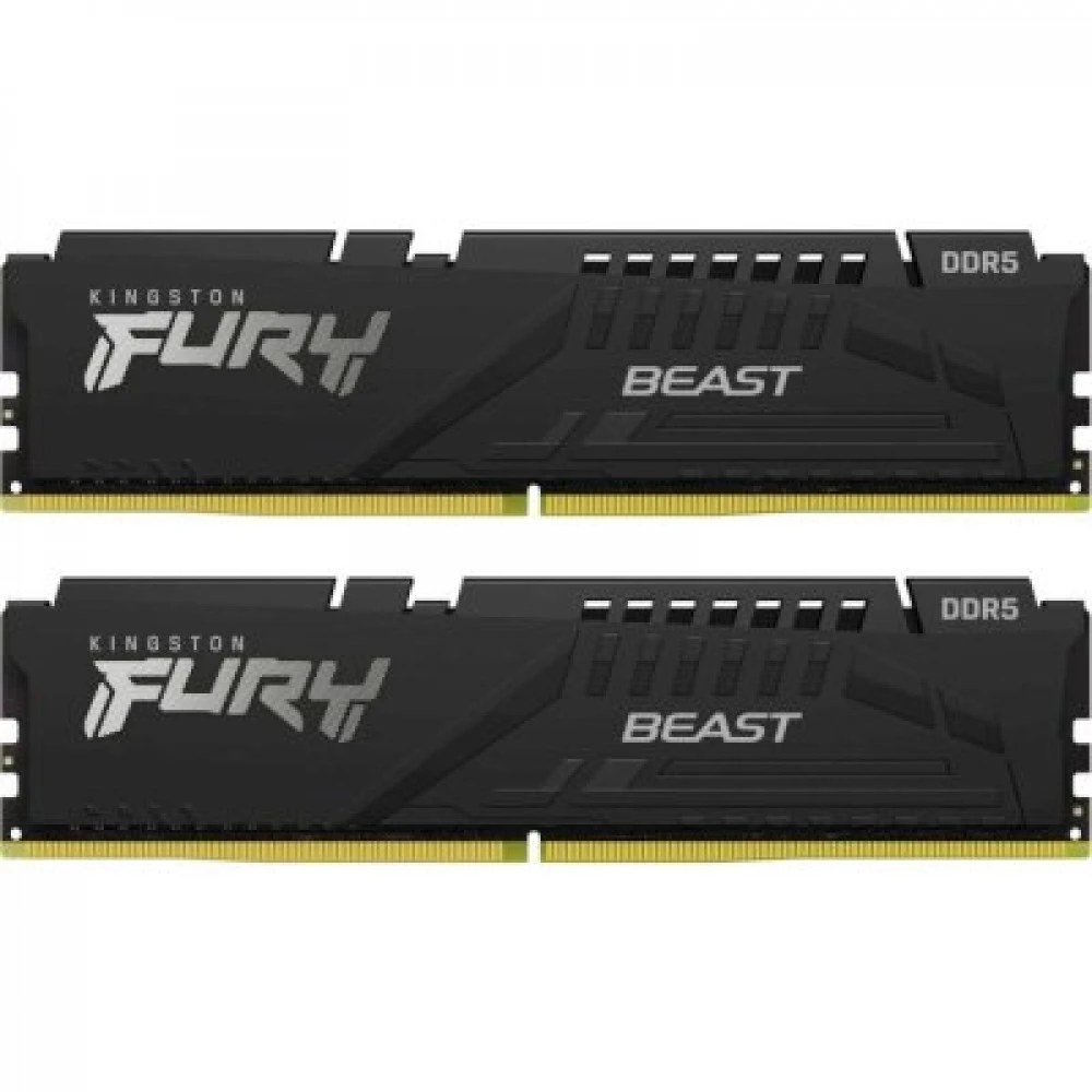 ОЗУ Kingston FURY Beast Black KF560C30BBK2-32 DIMM, DDR5, 32 Гб, 6000 МГц