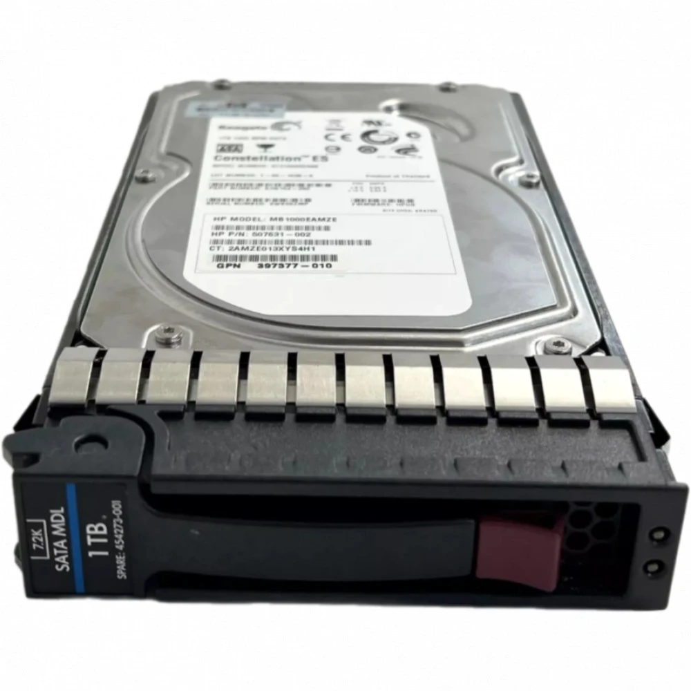 Серверный жесткий диск HPE 1TB 7.2K 3G SATA 3.5 454146-B21-REF HDD, 3,5 LFF, 1 ТБ, SATA