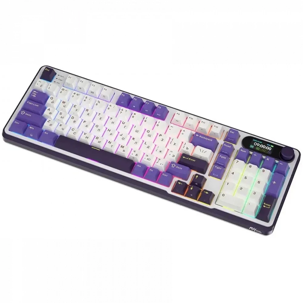Клавиатура Royal Kludge RK-S98 Blackberry (Chartreuse Switch) 6935280826009 Беспроводная, Bluetooth