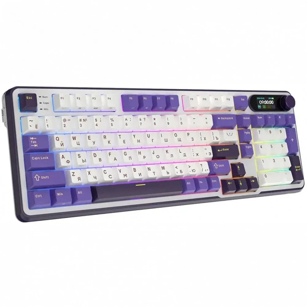 Клавиатура Royal Kludge RK-S98 Blackberry (Chartreuse Switch) 6935280826009 Беспроводная, Bluetooth