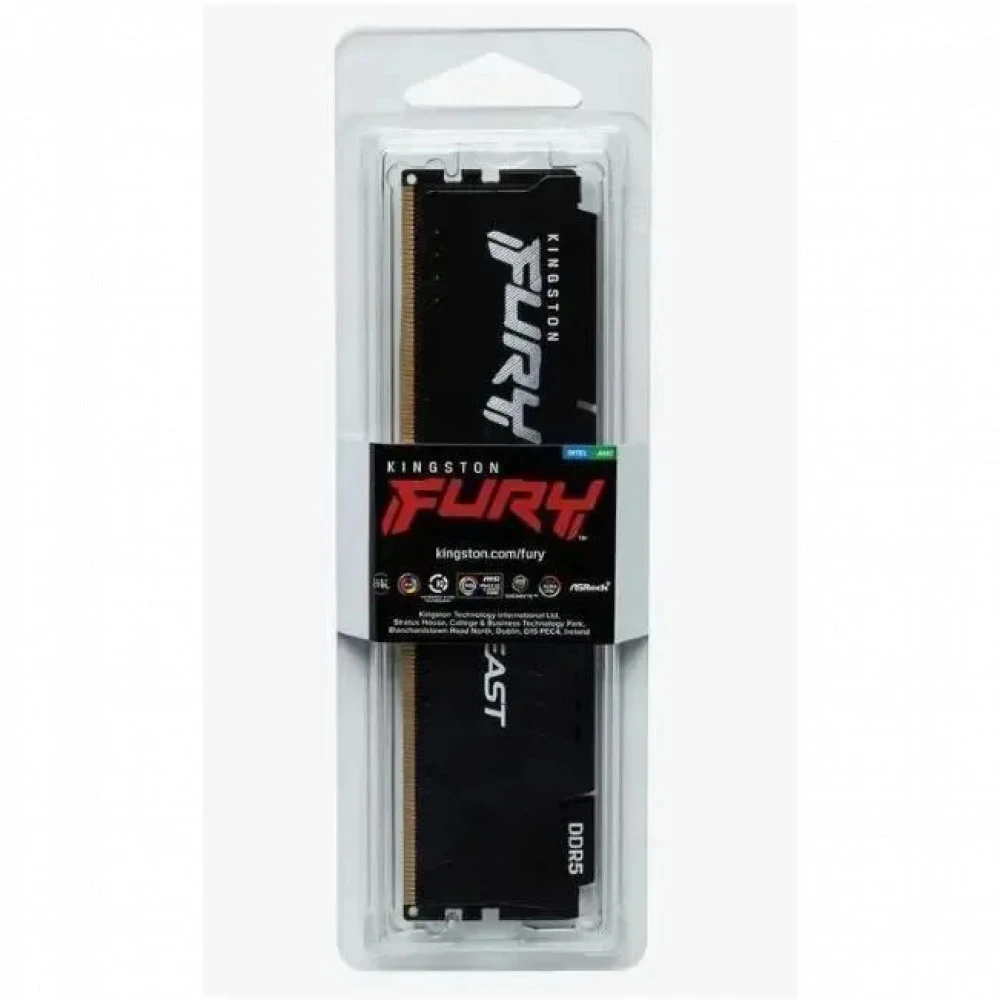 ОЗУ Kingston Fury Beast KF560C30BBE-32 DIMM, DDR5, 32 Гб, 6000 МГц