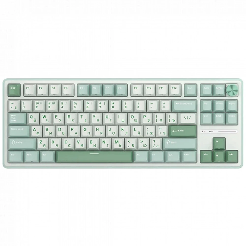 Клавиатура Royal Kludge R87 Pro Sky Cyan (Brown Switch) 6977576550717 Проводная, USB
