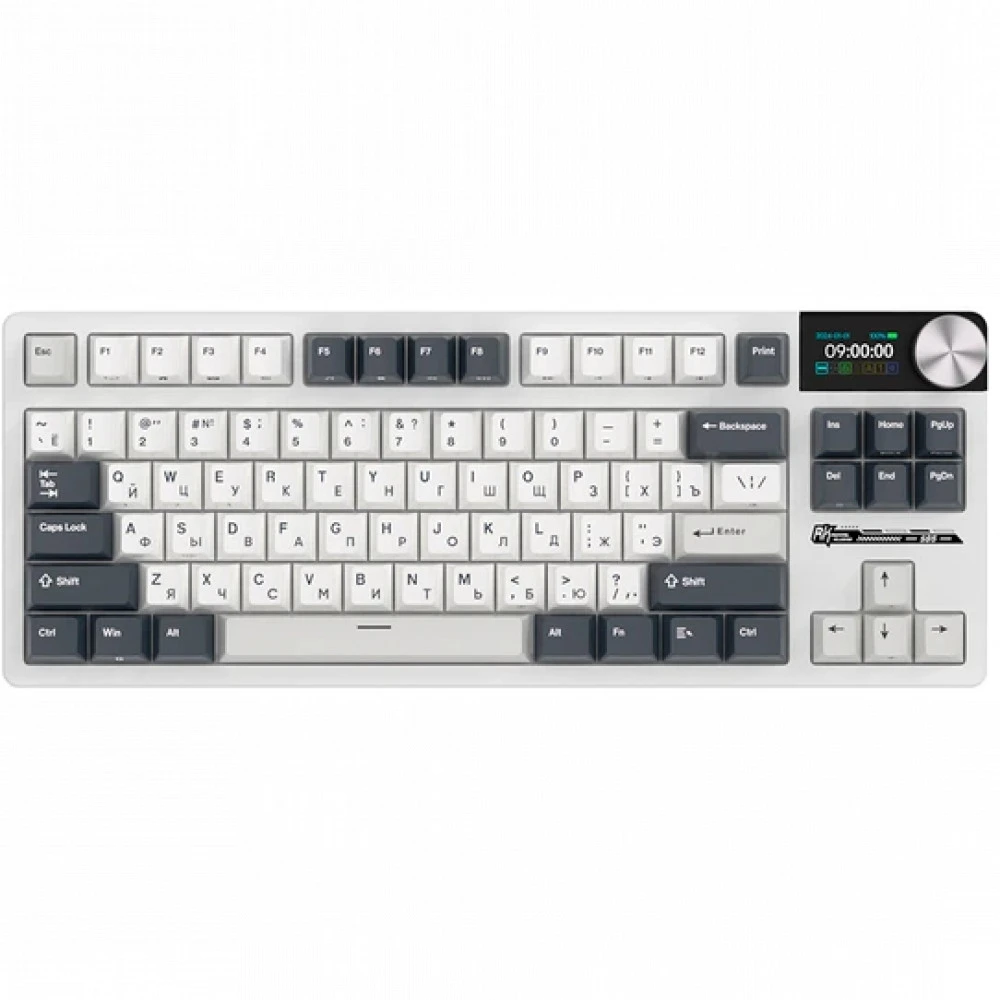 Клавиатура Royal Kludge S85 White Night (Beige Switch) 6977576550816 Беспроводная, Bluetooth