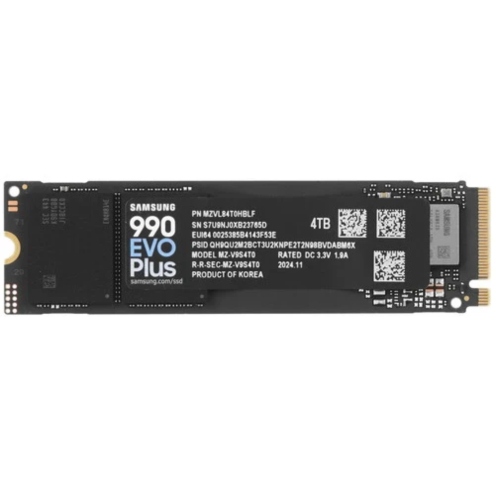 Жесткий диск Samsung 990 EVO Plus MZ-V9S4T0BW SSD (твердотельные), 4 ТБ, M.2, PCIe