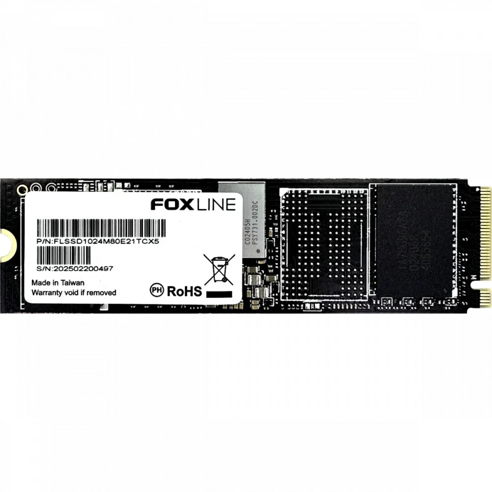 Жесткий диск Foxline FLSSD1024M80E21TCX5 SSD (твердотельные), 1 ТБ, M.2, PCIe