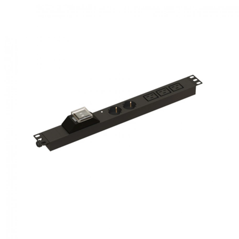 Аксессуар для серверного шкафа Hyperline SHE19-2SH-3BIEC-IB-CB