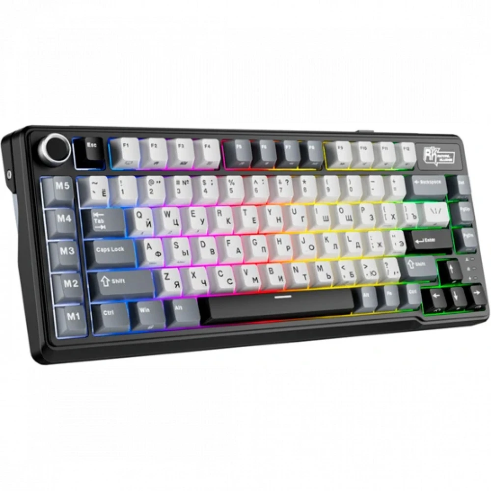 Клавиатура Royal Kludge L75 Knight Black (Beige Switch) 6935280827082 Беспроводная, Bluetooth