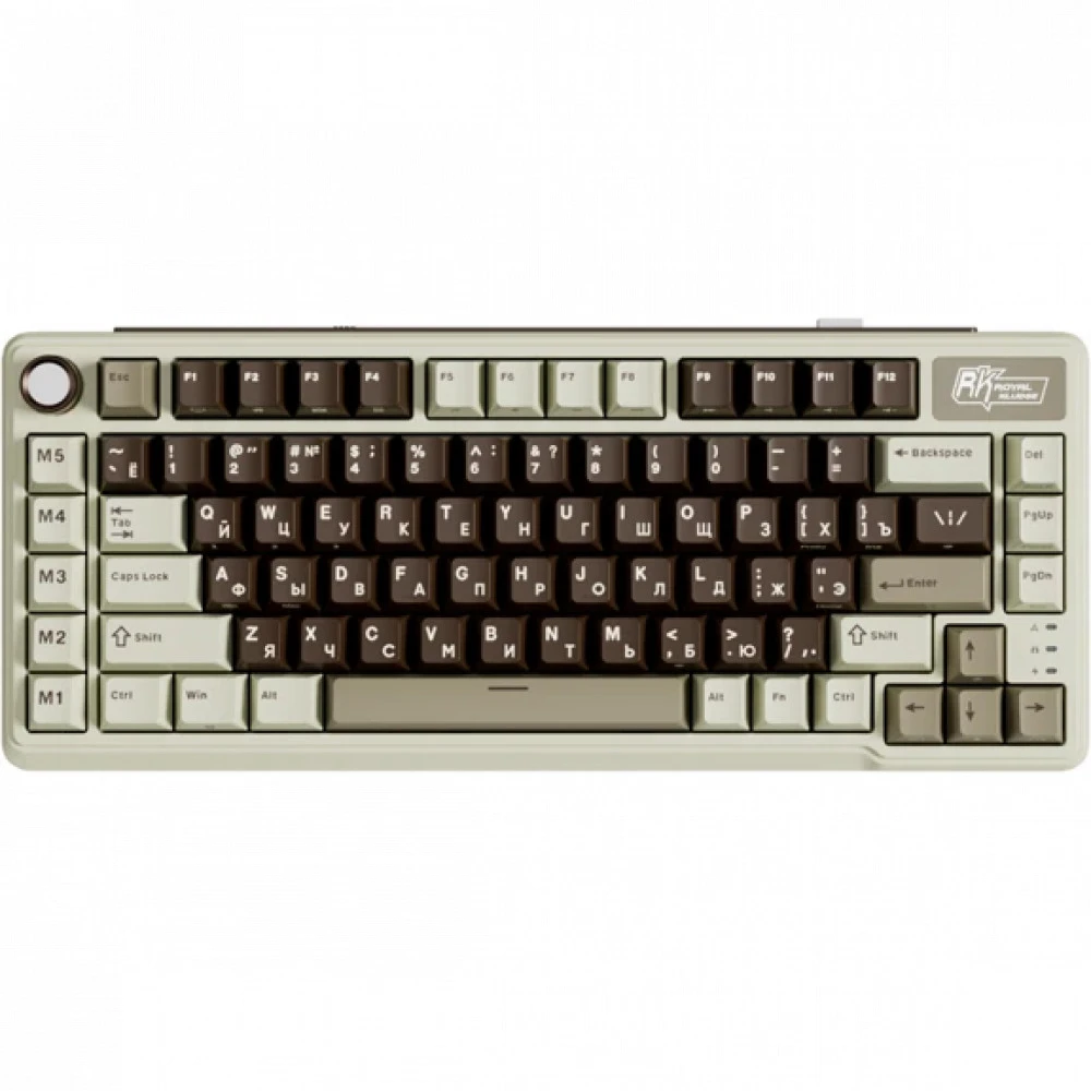 Клавиатура Royal Kludge L75 Mokko Grey (Beige Switch) 6935280827068 Беспроводная, Bluetooth