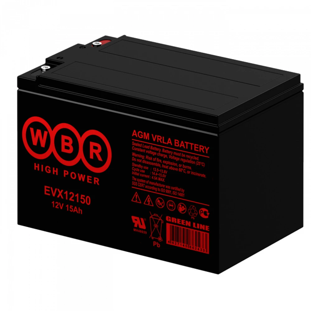 Сменные аккумуляторы АКБ для ИБП WBR EVX12150S EVX12150S WBR 12 В