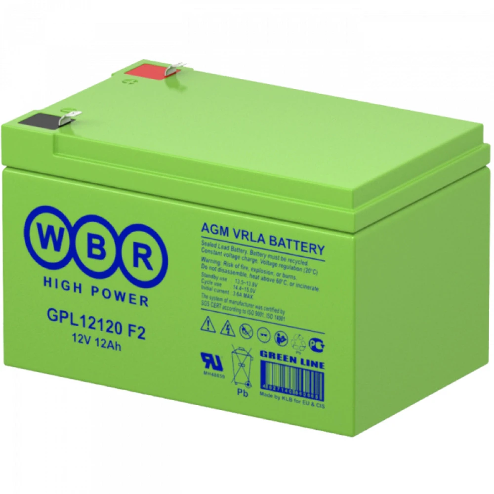 Сменные аккумуляторы АКБ для ИБП WBR GPL12120 F2 GPL12120 F2 WBR 12 В