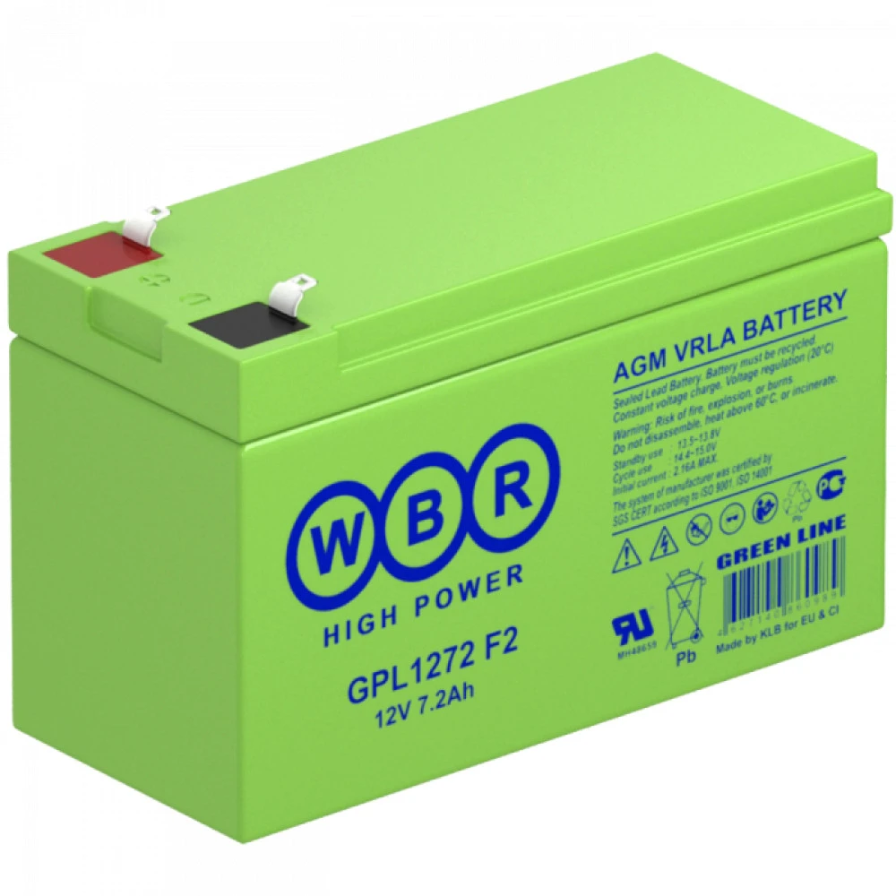 Сменные аккумуляторы АКБ для ИБП WBR GPL1272 F2 GPL1272 F2 WBR 12 В