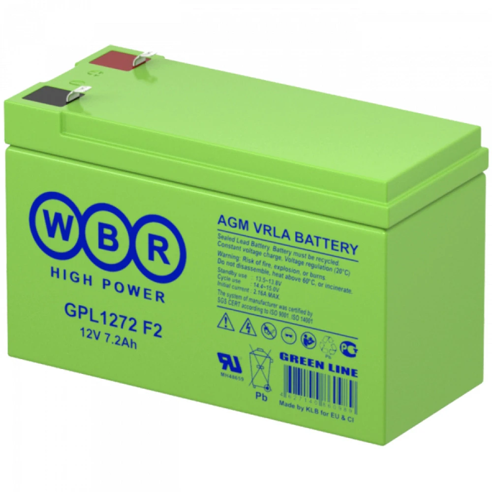 Сменные аккумуляторы АКБ для ИБП WBR GPL1272 F2 GPL1272 F2 WBR 12 В