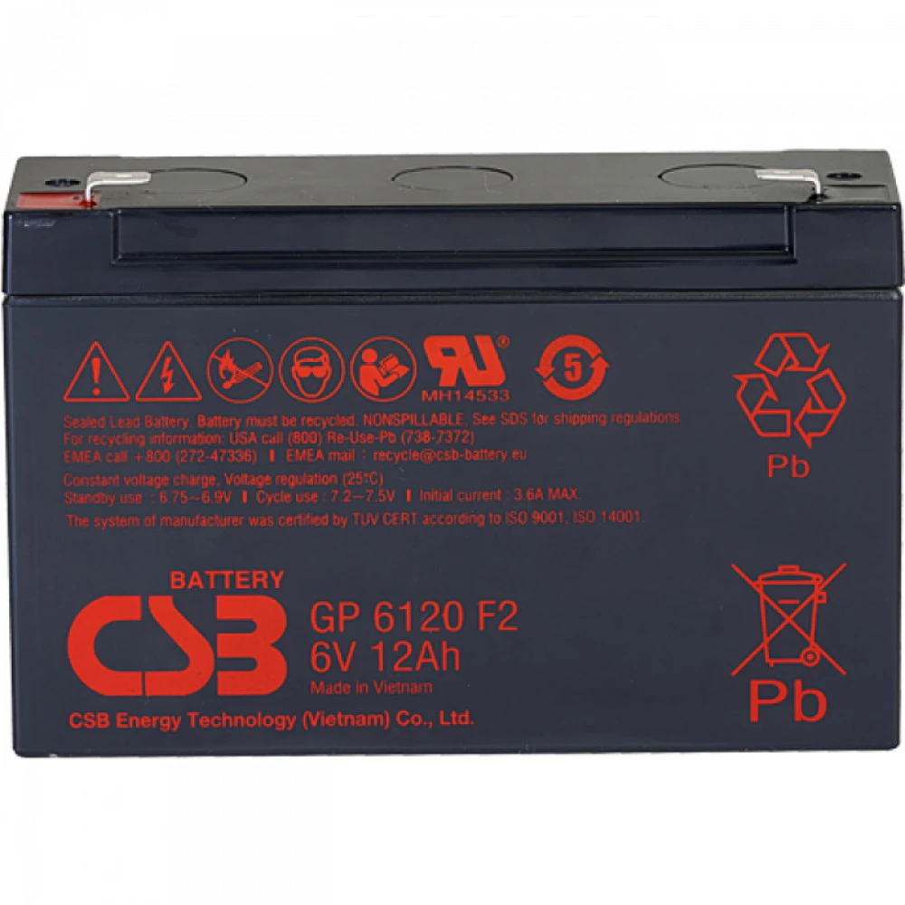 Сменные аккумуляторы АКБ для ИБП CSB GP6120 GP6120 CSB 6 В