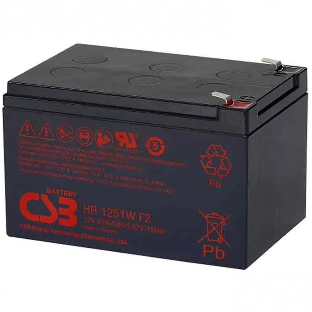 Сменные аккумуляторы АКБ для ИБП CSB HR1251W F2 HR1251W F2 CSB 12 В