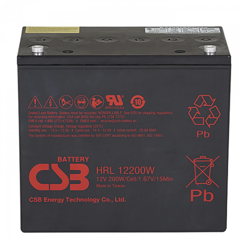 Сменные аккумуляторы АКБ для ИБП CSB HRL12200W FR HRL12200W FR CSB 12 В