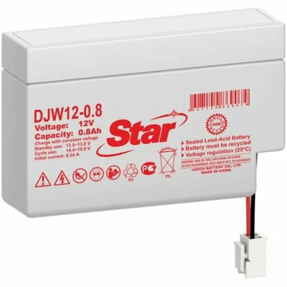 Сменные аккумуляторы АКБ для ИБП STAR DJW12-0.8 DJW12-0.8 STAR 12 В