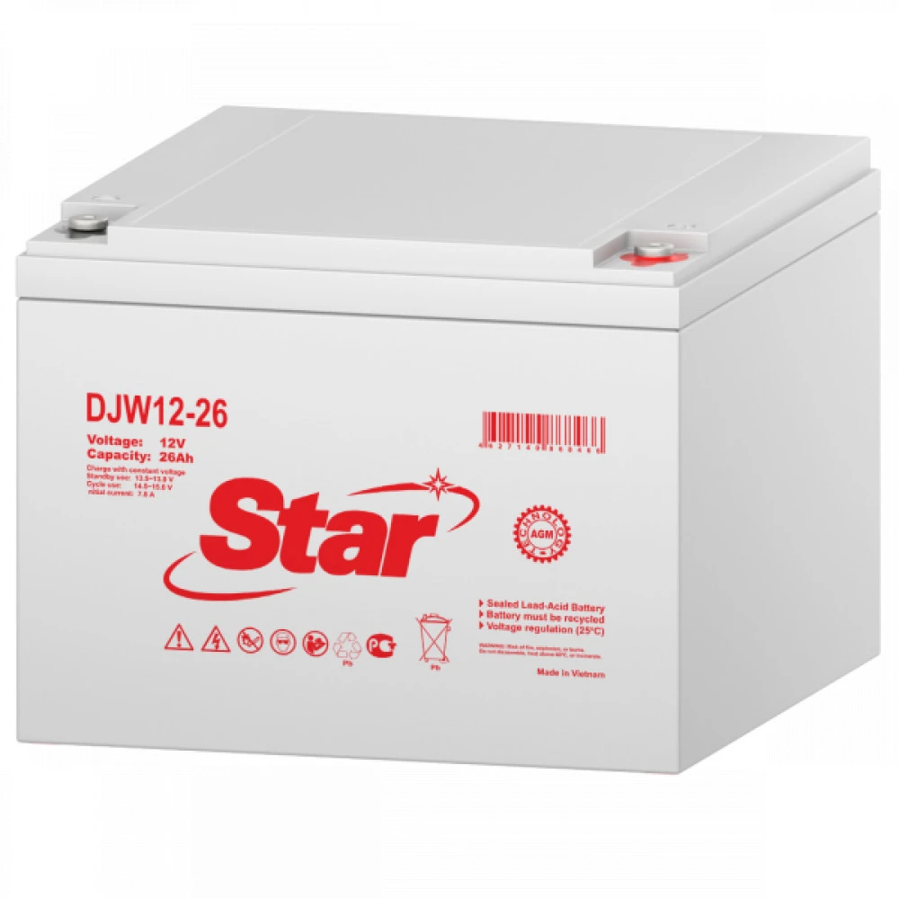 Сменные аккумуляторы АКБ для ИБП STAR DJW12-26 DJW12-26 STAR 12 В