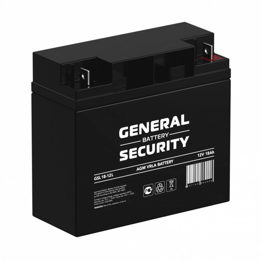 Сменные аккумуляторы АКБ для ИБП General Security GSL18-12L GSL18-12L GENERAL SECURITY 12 В