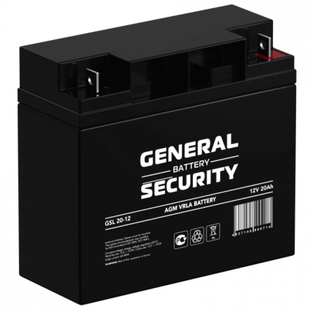 Сменные аккумуляторы АКБ для ИБП General Security GSL20-12 GENERAL SECURITY 12 В