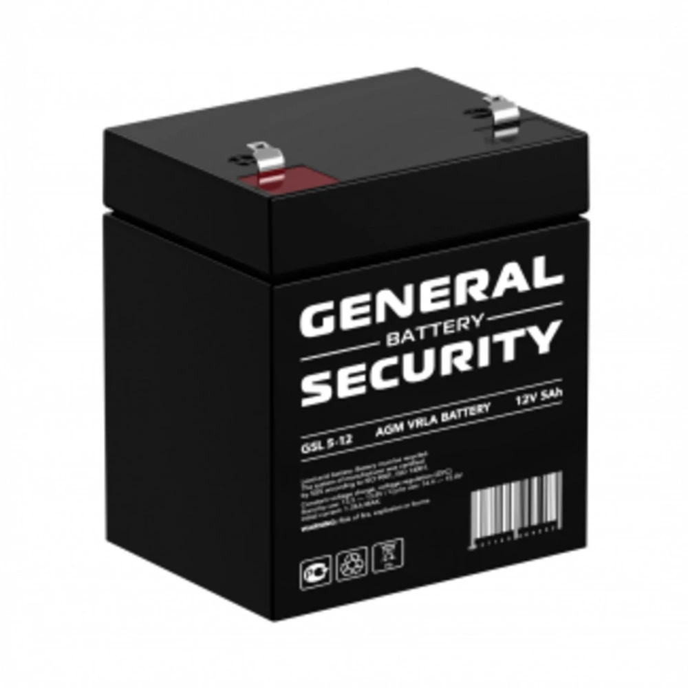 Сменные аккумуляторы АКБ для ИБП General Security GSL5-12 F2 GSL5-12 F2 GENERAL SECURITY 12 В