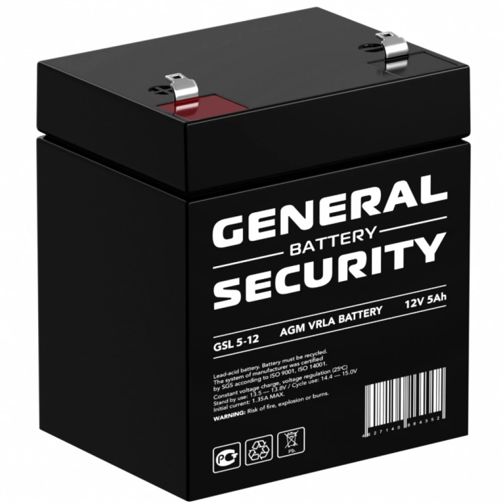 Сменные аккумуляторы АКБ для ИБП General Security GSL5-12 GENERAL SECURITY 12 В