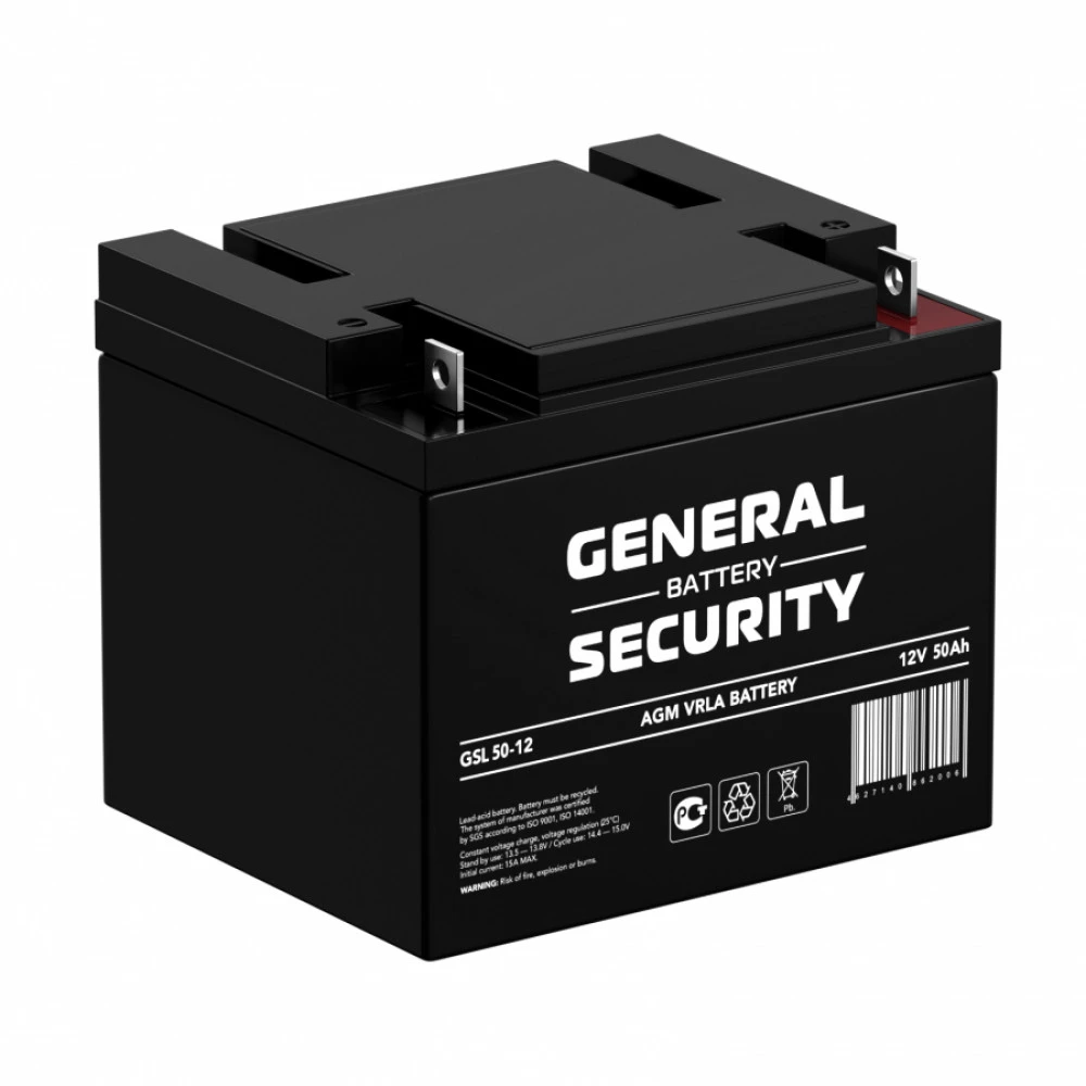 Сменные аккумуляторы АКБ для ИБП General Security GSL50-12 GSL50-12 GENERAL SECURITY 12 В