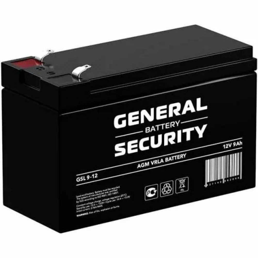 Сменные аккумуляторы АКБ для ИБП General Security GSL9-12 F2 GSL9-12 F2 GENERAL SECURITY 12 В