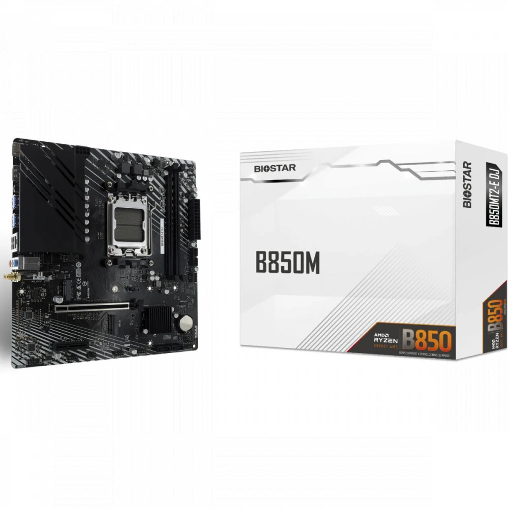 Материнская плата BIOSTAR B850MT2-E DJ Micro-ATX, AMD AM5