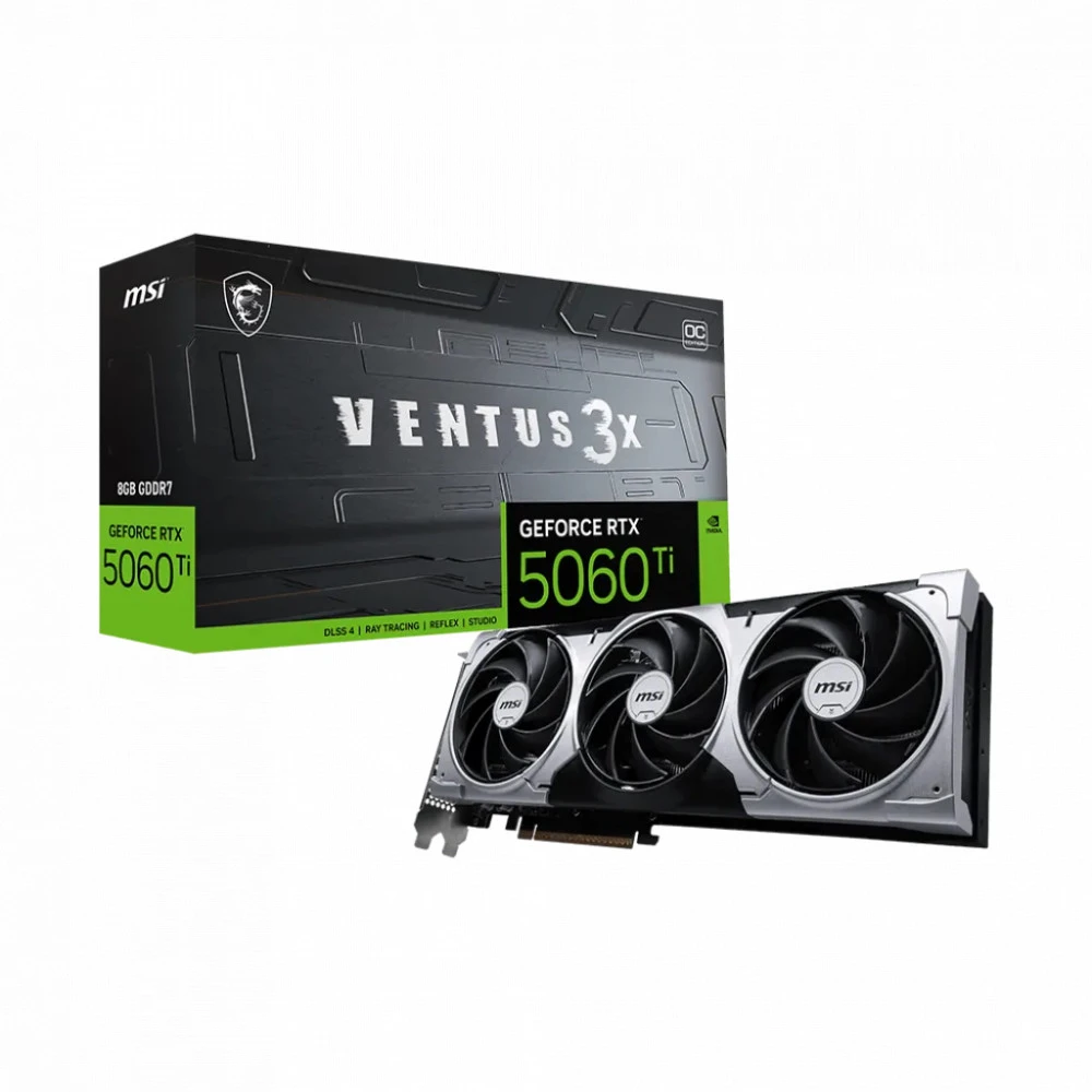 Видеокарта MSI GeForce RTX 5060 Ti 8G VENTUS 3X OC 8 ГБ