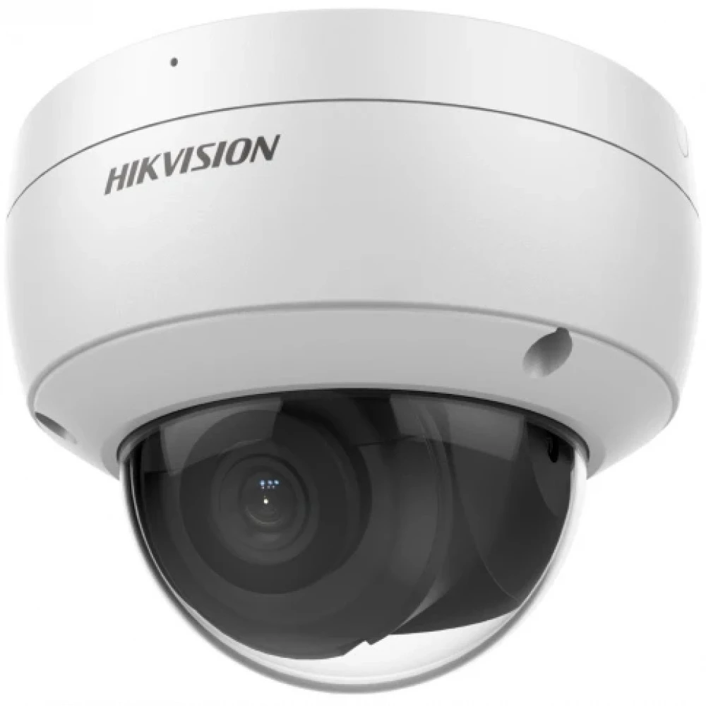 IP видеокамера Hikvision DS-2CD2123G2-IU(D) 2.8мм Купольная, Уличная, Проводная, Фиксированный объектив, 2.8 мм, 1/2.8", 2 Мп ~ 1920×1080 Full HD
