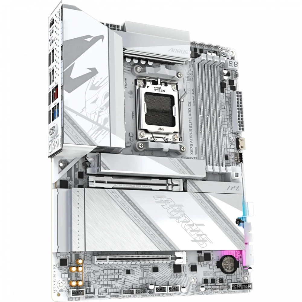 Материнская плата Gigabyte X870 AORUS ELITE X3D ICE X870 A ELITE X ICE ATX, AMD AM5