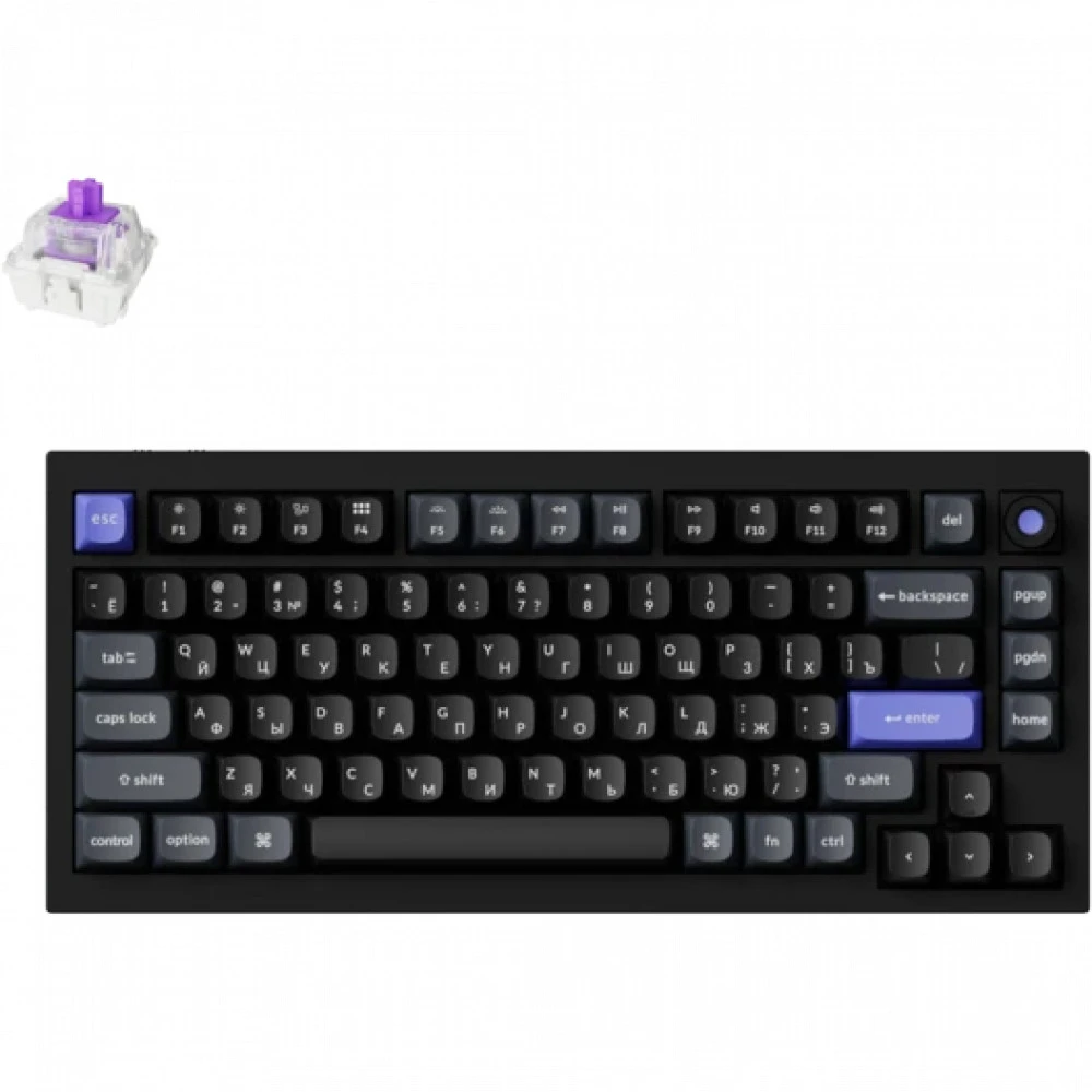 Клавиатура Keychron Q1 HE 8K (Q1HW-M1P) Q1HW-M1P-RU Проводная, USB